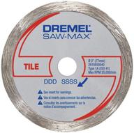 dremel sm540 3-inch tile diamond wheel for efficient tile cutting, black логотип