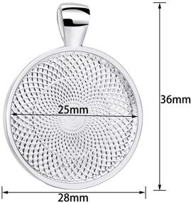 img 3 attached to Pendant Blanks Settings Jewelry Diameter