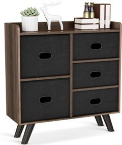 img 3 attached to 🗄️ Recaceik 5 Drawer Dresser Cabinet: Discover Organizational Elegance for Your Bedroom, Closet, or Living Room