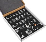 🧵 32 pcs professional sewing foot presser feet set for singer, brother, janome, babylock, elna, toyota, new home, simplicity, and low shank sewing machines logo