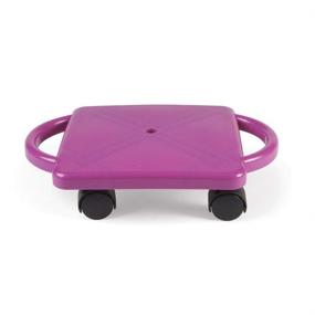 img 4 attached to 🛴 Hand2Mind Purple Indoor Scooter Board: Secure Handles for Kids Ages 6-12