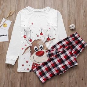 img 1 attached to Рождественская семейная пижама, футболка, одежда