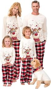 img 3 attached to Рождественская семейная пижама, футболка, одежда