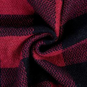 img 1 attached to Infinity Winter Maroon Burgundy Cashmere Women's Accessories in Scarves & Wraps
