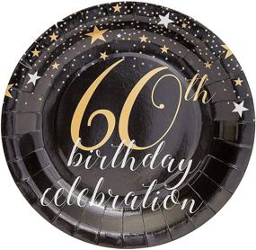 img 2 attached to 🎂 80-Pack of 9-Inch Birthday Party Plates for 60th Celebrations