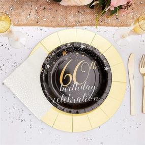 img 3 attached to 🎂 80-Pack of 9-Inch Birthday Party Plates for 60th Celebrations