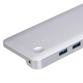 img 2 attached to 🔌 Amazon Basics Aluminum Type-C Docking Station: DisplayPort, HDMI, VGA, USB, Ethernet, SD/TF, Audio, PD 100W Charging - Pedestal, Gray