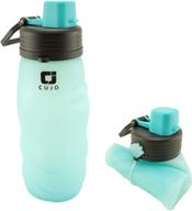 🌊 cujo collapsible water bottle 27oz: foldable silicone bottle for travel, hiking, cycling, gym & yoga - portable, lightweight, and flexible for easy storage logo