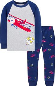 img 3 attached to 🦖 Dinosaur Skeleton Christmas Sleepwear for Boys - Children's Clothing & Robes
