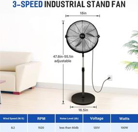 img 3 attached to Simple Deluxe Inch Pedestal Standing Heating, Cooling & Air Quality