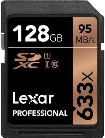 img 1 attached to Lexar 128GB Professional 633X SDXC Class 10 UHS-I/U1 Memory Card 2-Pack Bundle With Microfiber Cloth (Product Label May Vary)