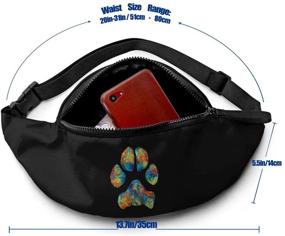 img 3 attached to 👜 Fashionable YEGFTSN Tie Dye Fanny Pack for Men & Women, Adjustable Waist Belt Bag with Headphone Port - Ideal for Outdoor Activities, Workouts, Running, Hiking, Cycling, Travel and Everyday Use