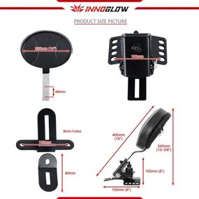 img 3 attached to INNOGLOW Motorcycle Adjustable Backrest Davidson