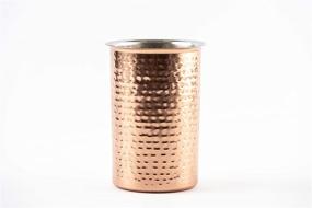 img 1 attached to Copper Kitchen Utensil Caddy by Mud Pie