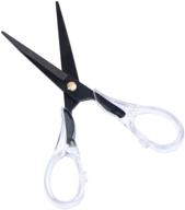 ✂️ multipurpose craft scissors: multibey acrylic gold stainless steel blades, 6.5 inches - in elegant black logo