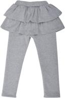 💃 simplicity footless legging ruffled culottes: trendy girls' clothing for a chic look logo