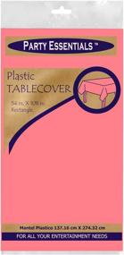 img 3 attached to 🎀 Premium Heavy-Duty Plastic Table Cover for Parties in 44 Vibrant Colors, 54" x 108", Pink