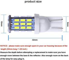 img 3 attached to ✨ Aucan 20pcs Super Bright LED Lights: RV Trailer T10 921 194 42-SMD 12V Car Backup Reverse Bulbs - Xenon White