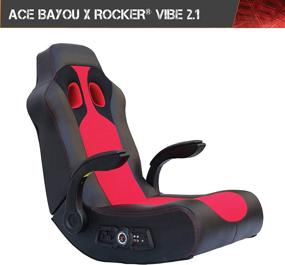 img 3 attached to 🎮 X Rocker Vibe 2.1 Wireless Bluetooth Gaming Floor Rocker - Black/Red, 23.62 x 14.57 x 17.69 - Find Now!