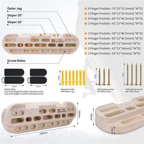 img 3 attached to TWO STONES Hangboard Fingerboard CJ HB2001BX