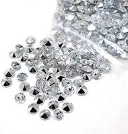 h.y.m 10000 pcs/lot 4.5mm scatter table crystals acrylic diamonds for party supplies decorations costume stage props vase fillers wedding decorations (silvery) logo