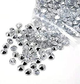 img 3 attached to H.Y.M 10000 pcs/lot 4.5mm Scatter Table Crystals Acrylic Diamonds for Party Supplies Decorations Costume Stage Props Vase Fillers Wedding Decorations (Silvery)