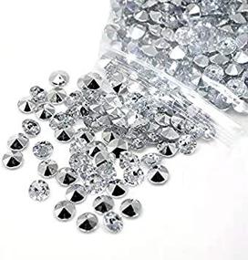 img 2 attached to H.Y.M 10000 pcs/lot 4.5mm Scatter Table Crystals Acrylic Diamonds for Party Supplies Decorations Costume Stage Props Vase Fillers Wedding Decorations (Silvery)