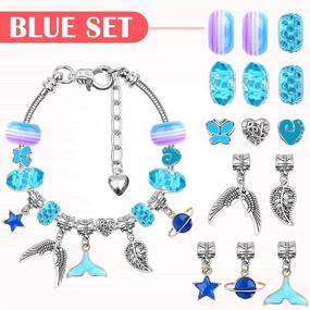 img 2 attached to 🌟 Fun and Stylish 85 Pcs Charm Bracelet Making Kit for Girls Ages 7~12 and Beginners – Acejoz DIY Jewelry Making Kit
