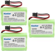 kastar 3 pack replacement battery for uniden bt-909 bt909 & panasonic p-p102 - compatible with dct736, tru9280, wxi477, wxi377, dct737, dct750, dct756, dct7565, dct758, dct7585, tru9260, whamx4, wxi377, kx-tc1210, kx-tc1220, kx-tc1230 logo