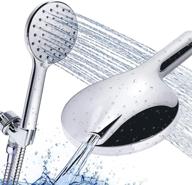 zodight high pressure shower head with handheld: 6 spray modes, power cleaning nozzle, 78 inch stainless steel hose, adjustable wall mount holder - ideal for cleaning tub, tile, and pets! logo