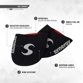 img 2 attached to 🚲 Enhance Your Cycling Experience with Synergy Neoprene Cycling Toe Cover Set