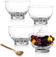 hand blown glass dessert bowls логотип