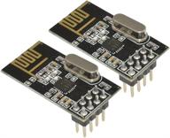 📡 aideepen 2pcs nrf24l01 wireless transceiver module with 2.4ghz antenna for arduino logo