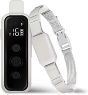 enhanced dog training collar with remote - waterproof, rechargeable, up to 984ft 🐶 range - ideal for small/medium/large dogs - 3 training modes: beep, vibration, safe shock логотип