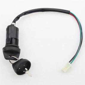 img 2 attached to GOOFIT 4-Wire Ignition Switch Key Set with 🔑 Cap for 50cc-250cc TaoTao SUNL ATV Dirt Bike Electric Scooter