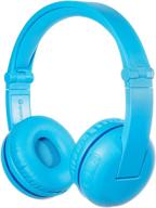 🎧 buddyphones play: volume-limiting kids headphones, bluetooth, 18-hr battery, 4 volume levels, ear-friendly design, buddycable, blue logo