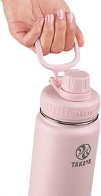 img 3 attached to 💧 Takeya Actives Insulated Stainless Steel Water Bottle with Spout Lid - 32 oz, Blush: Product Review and Best Deals