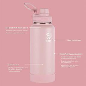 img 2 attached to 💧 Takeya Actives Insulated Stainless Steel Water Bottle with Spout Lid - 32 oz, Blush: Product Review and Best Deals