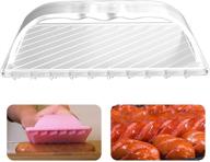 🌭 gourmet hot dog slicing cutter - innovative plastic grilling gadget for perfectly sliced sausages, ideal for barbecues and outdoor camping logo