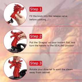 img 3 attached to 🐉 House Again Cupboards/Cabinets Savior - Original Steam Release Accessory for Instant Pot Pressure Cooker (All Sizes: Duo/Smart/Ultra Models) - Red Dragon