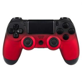 img 4 attached to 🎮 Enhance Your Gaming Setup with eXtremeRate Shadow Red Soft Touch Shell Faceplates for PS4 Controller - Transform Your JDM-001 JDM-011 JDM-020 Controller