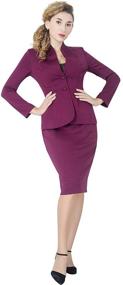 img 2 attached to 👩 Marycrafts Women's Formal Office Business Attire: Suits & Blazers Collection