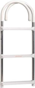 img 4 attached to 🛶 Aluminum Boat Ladder - DotLine 3-Step Gunwale Hook Design
