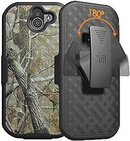 img 3 attached to Nakedcellphone Kyocera Duraforce Pro 2 Case: Outdoor Camo Kickstand Cover with Belt Hip Holster