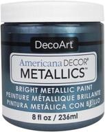🎨 decoart ameri deco metallics pewter - 8oz (pack of 1) logo