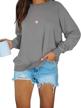 prettoday womens casual sweatshirts sleeve outdoor recreation for climbing logo
