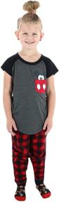 img 2 attached to Детская одежда Disney Mickey Peekaboo Pocket Charcoal для девочек