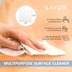 img 1 attached to 🧖 LAVDIK Soft Extra Thick Daily Facial Cleansing Cloths for Sensitive Skin, Disposable Makeup Removing Wipes - Ideal for Baby Care, Cleansing Towelettes, Makeup Remover, Water Wipes