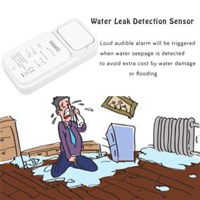 img 3 attached to 💧 Stay Ahead of Water Leaks with Ecowitt WH55 Wireless Leak Detection Sensor & Powerful Audio Alarm