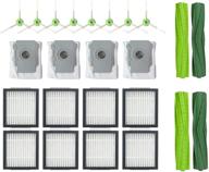 🧹 complete replacement parts set for irobot roomba i&e series vacuum cleaner - multi-surface rubber brushes, hepa filters, edge-sweeping brushes, dirt disposal bags логотип